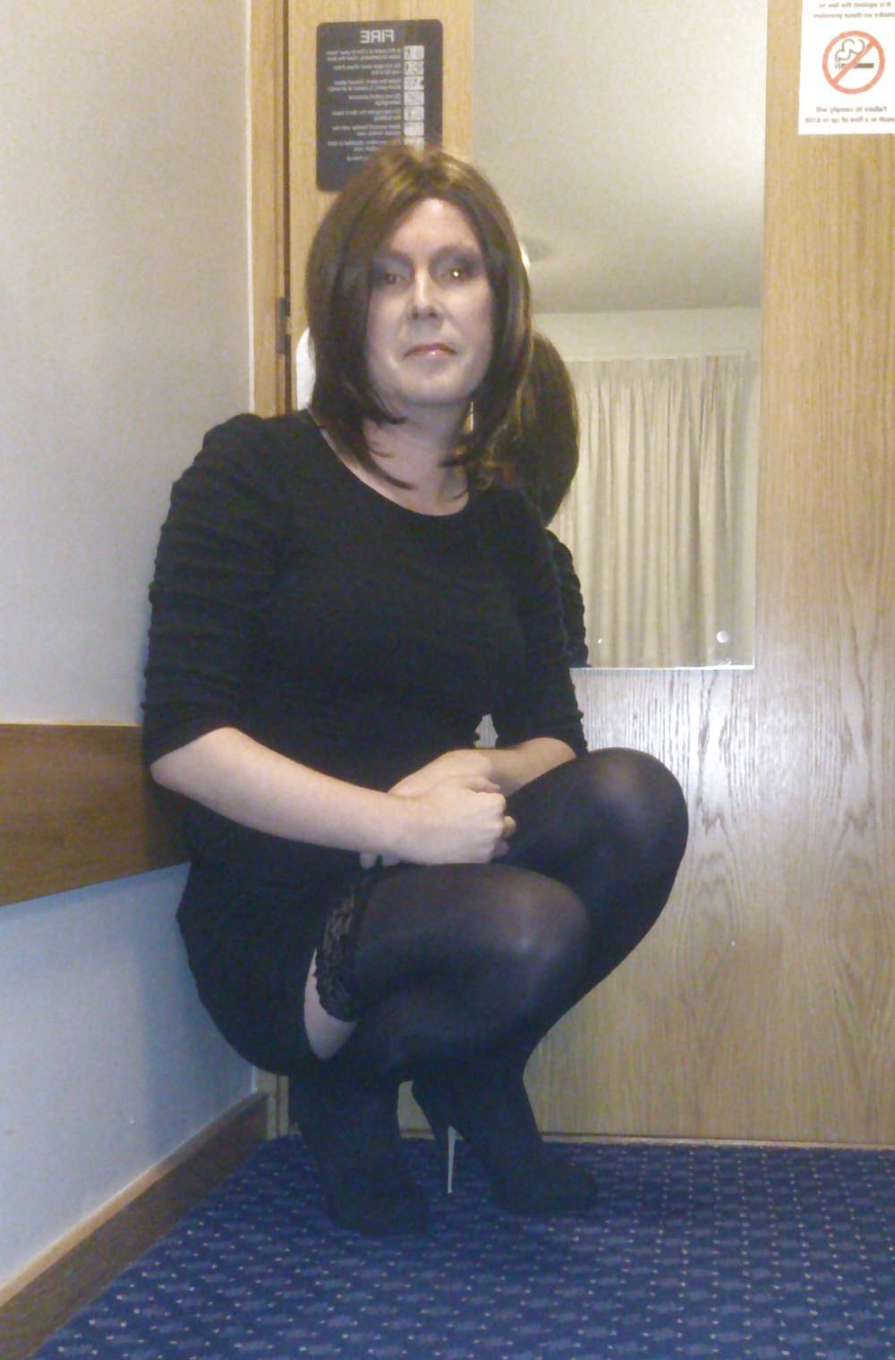 12P Black stockings with leg and foot close ups