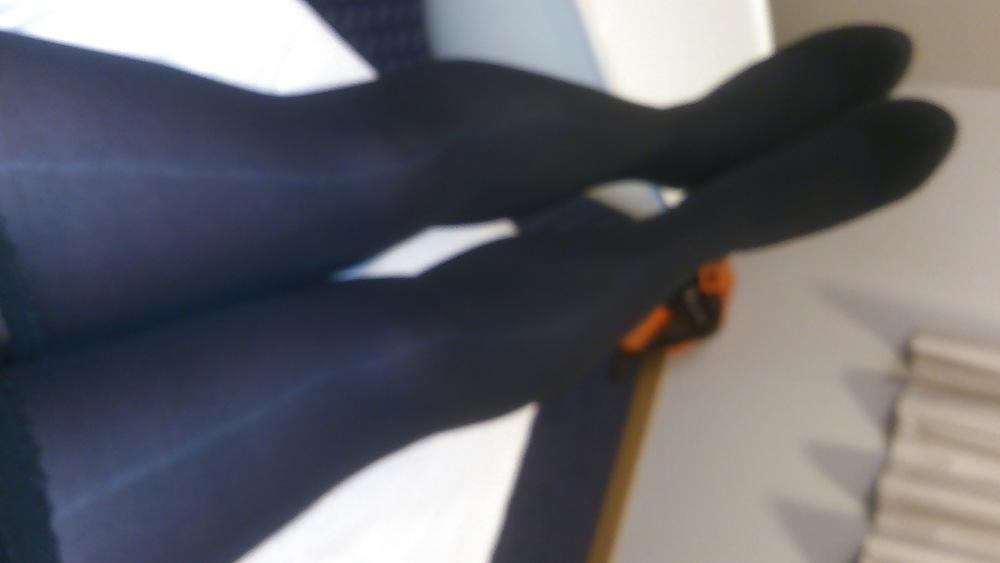 12P Black stockings with leg and foot close ups