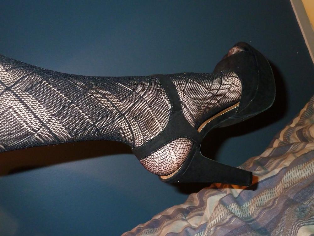 15P Foot fetish stockings