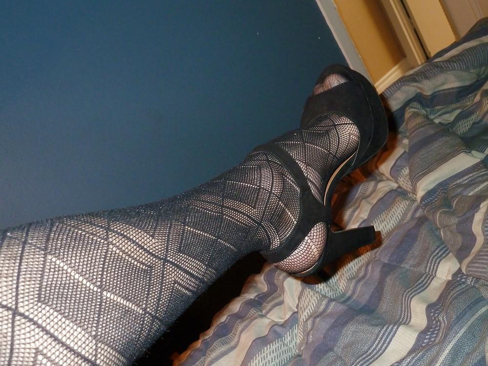 15P Foot fetish stockings