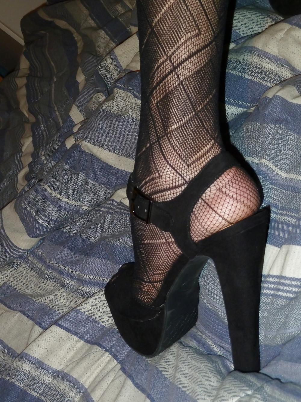 15P Foot fetish stockings
