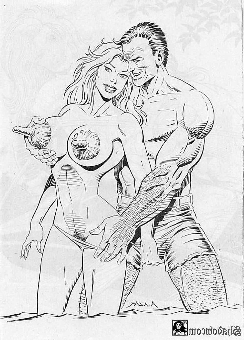 25P Comic - Alazar's Busty Babes