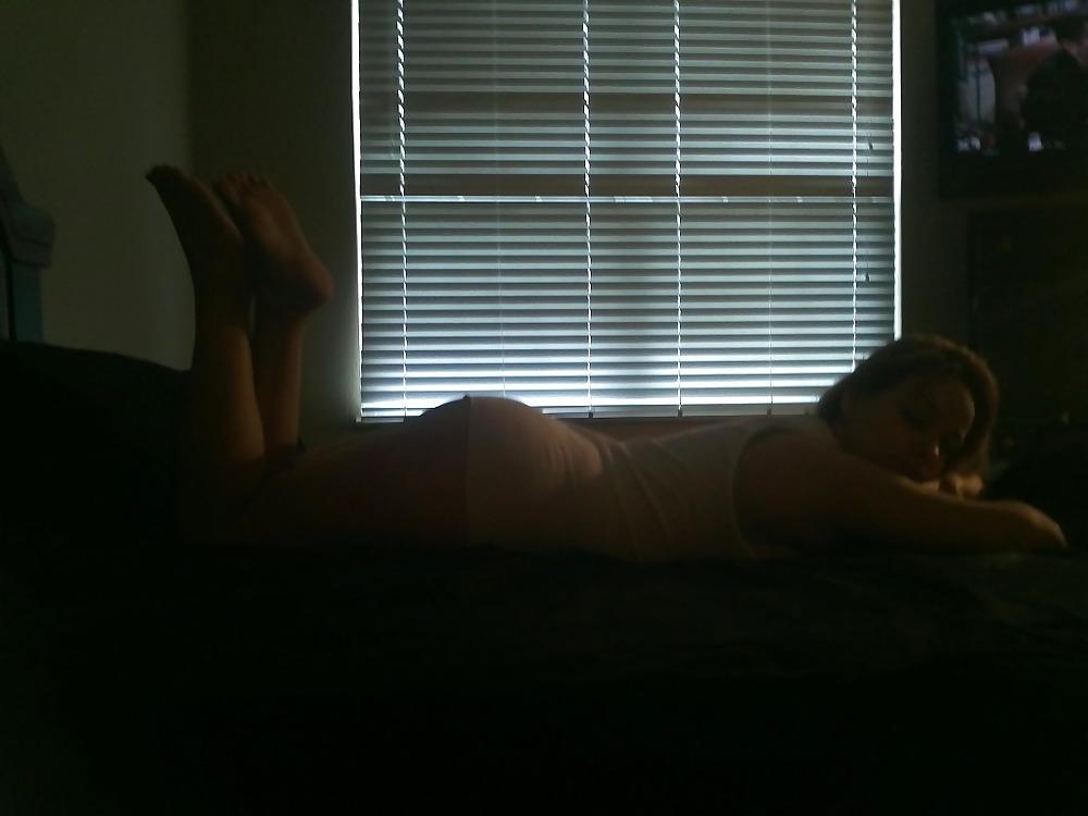 25P Wife doing a footjob on husband