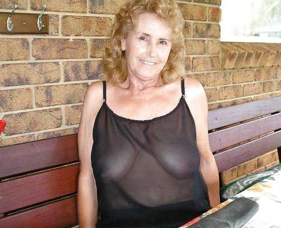 25P 413 grannies in see through tops