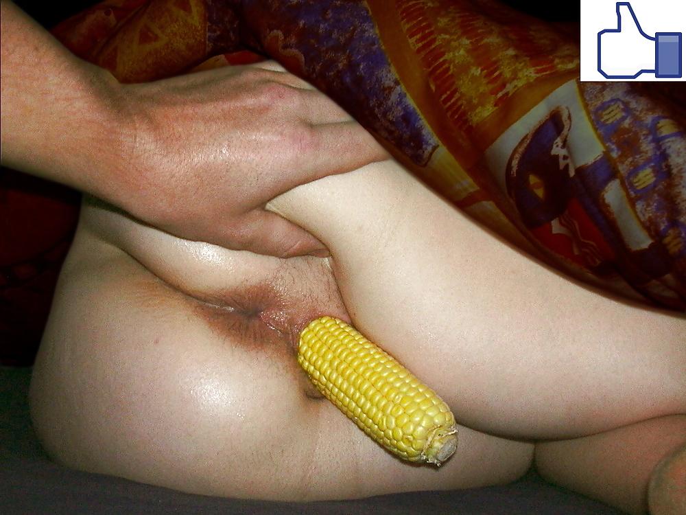 5P Shy girl must suffer penetration with a corn cob