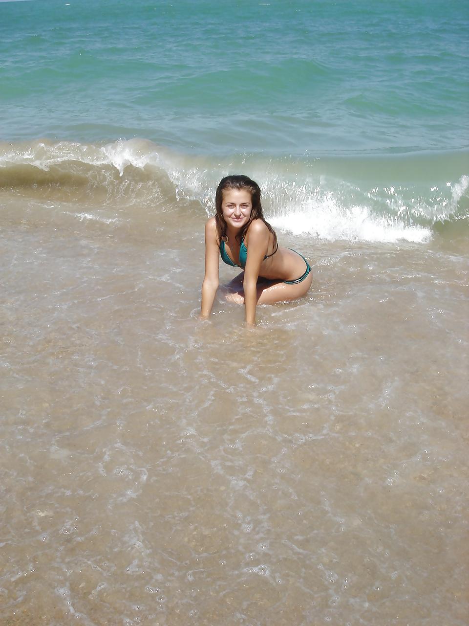 25P Celine on beach