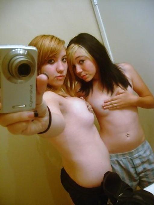 10P 2 teens self shots = double fun 
