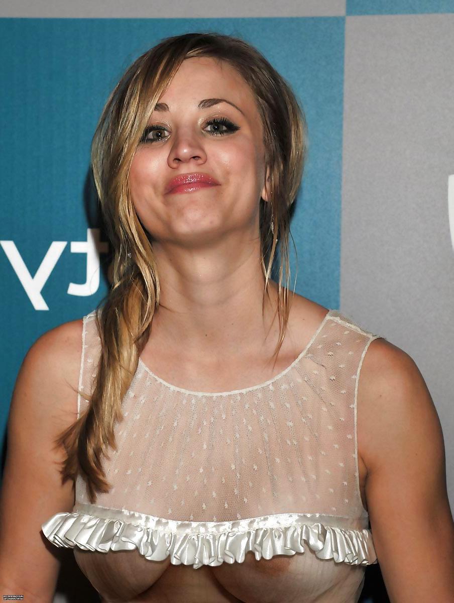 15P Kaley Cuoco See-Thru 4