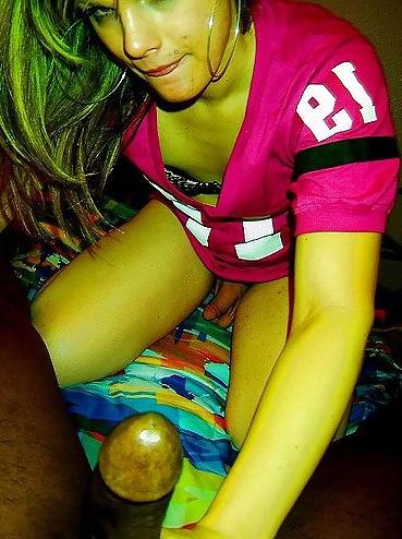 25P Cute White Tgirl SucksFucks Black Guy