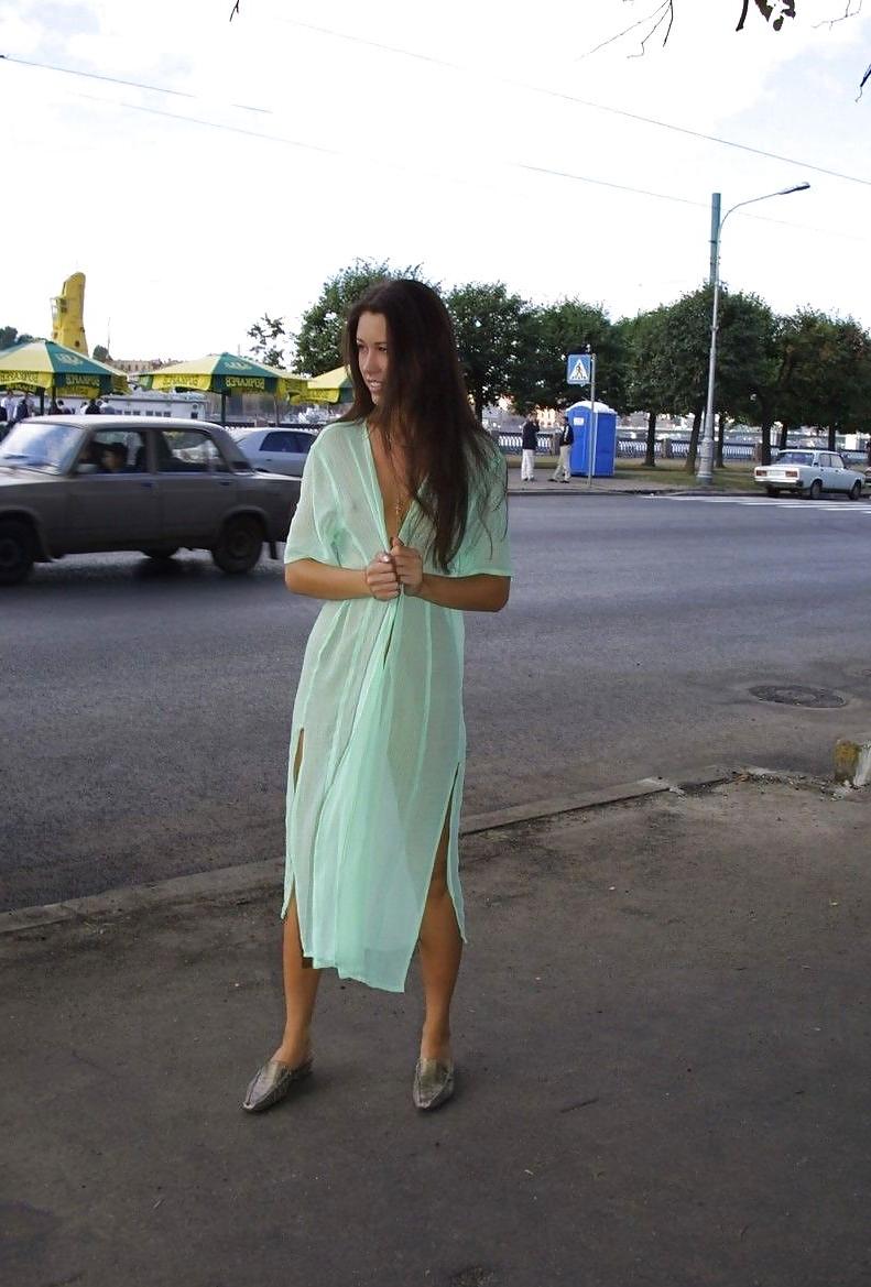 15P Russian Girl Nude On Street,By Blondelover.