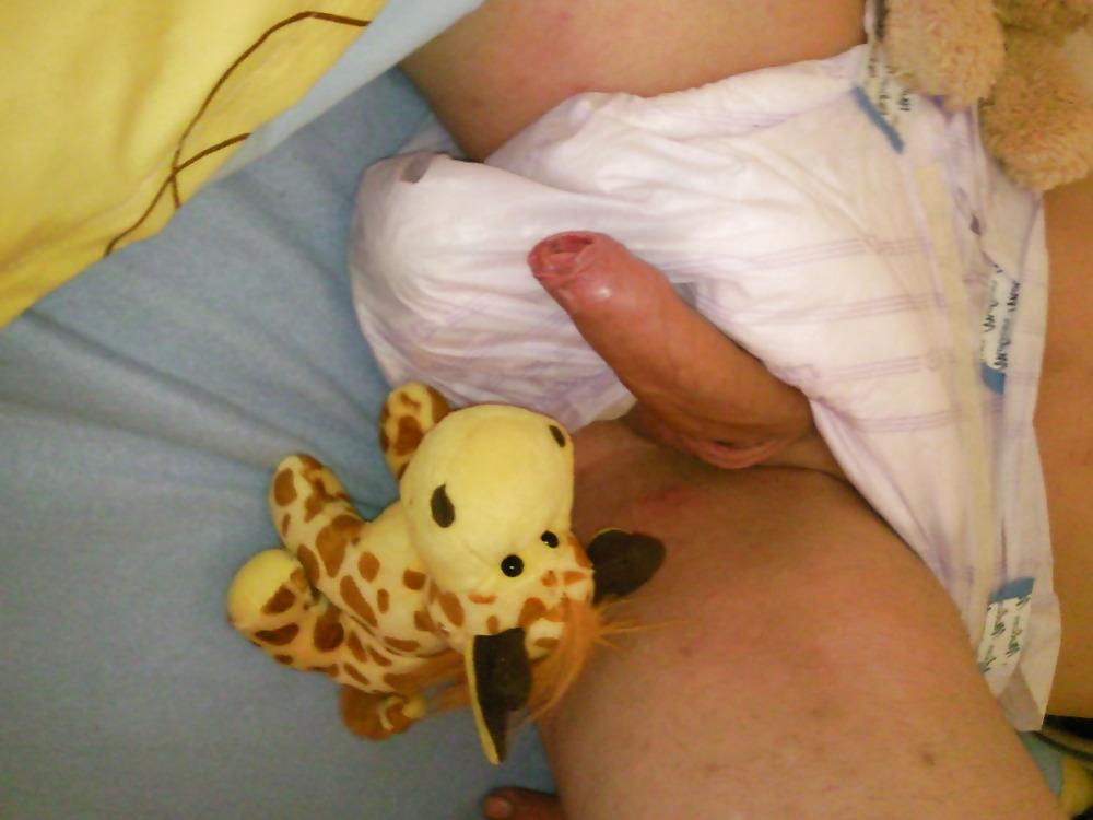 25P Fixed on Bed in Diaper 