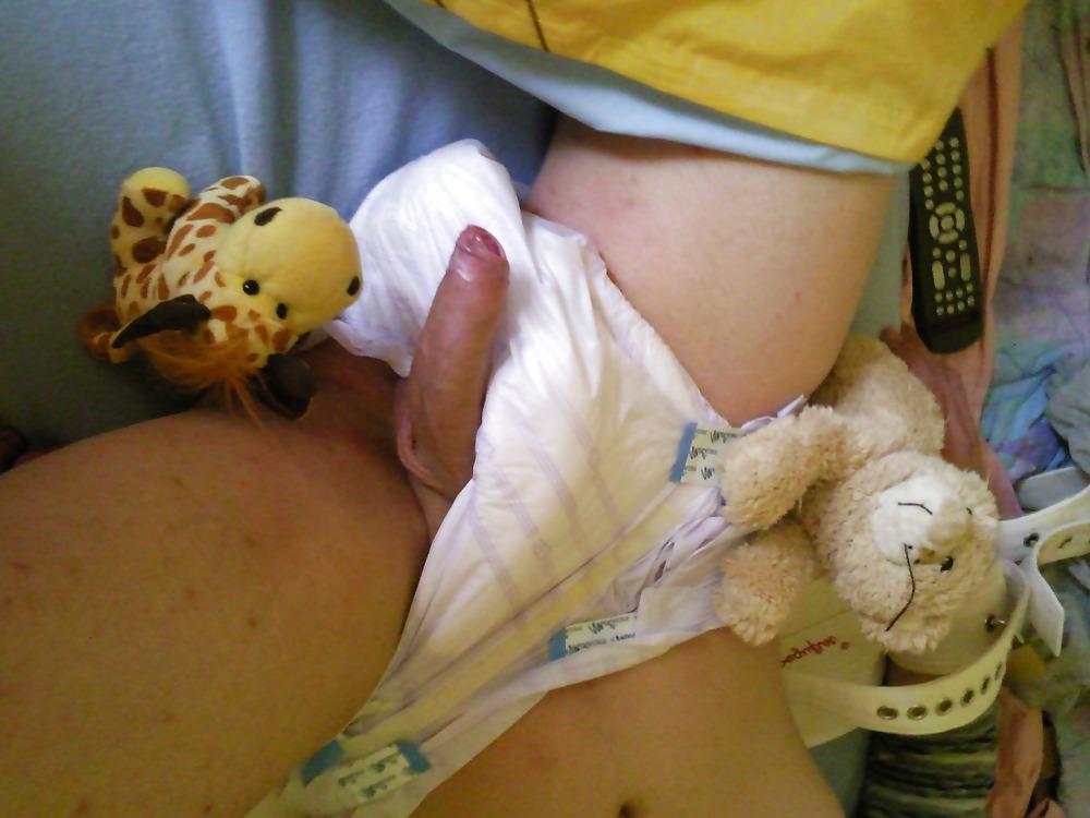 25P Fixed on Bed in Diaper 