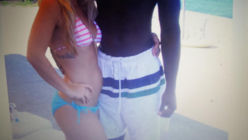 4P Black guy's blonde has huge ass