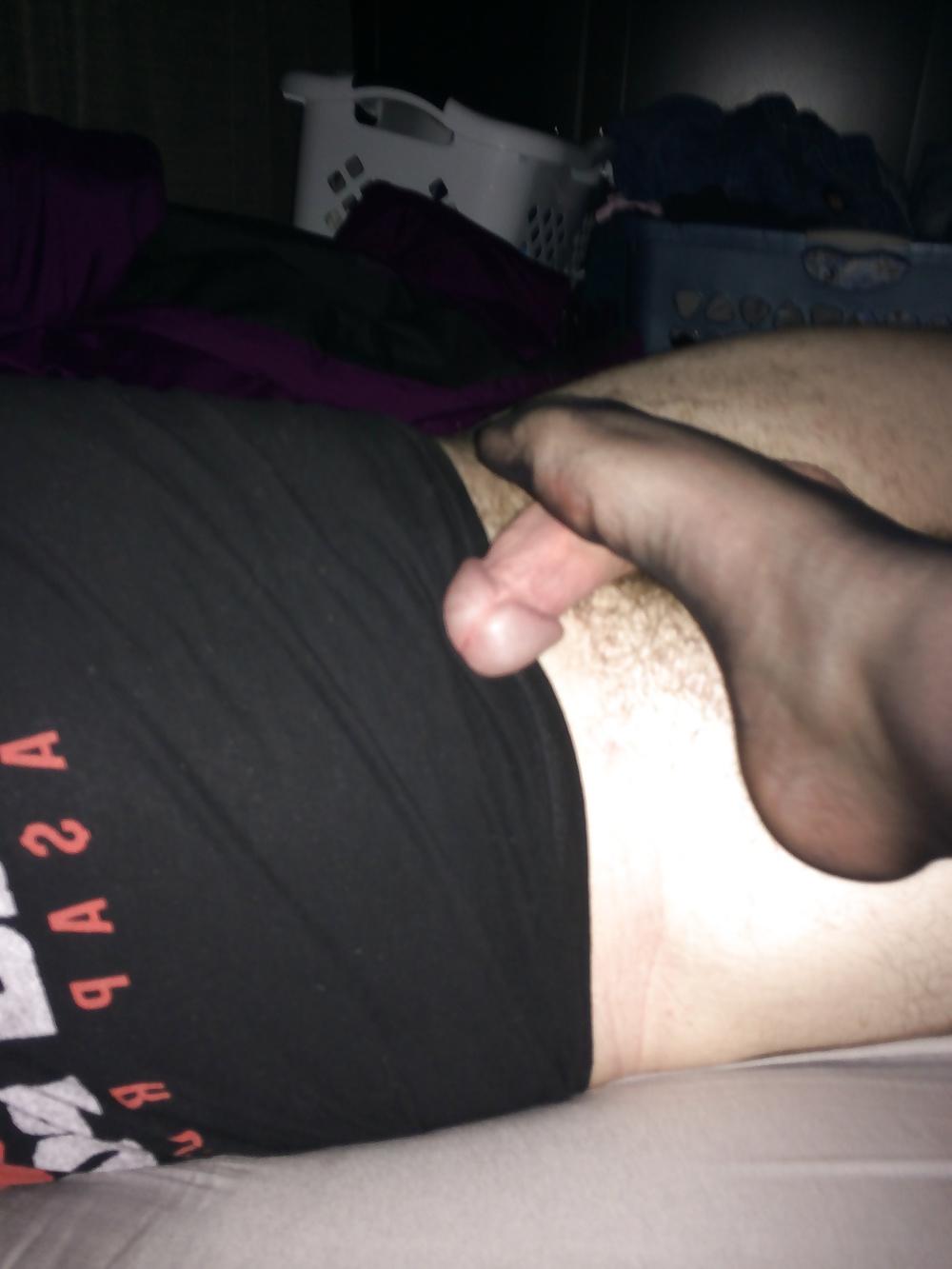 11P Wife's feet on her friend's cock