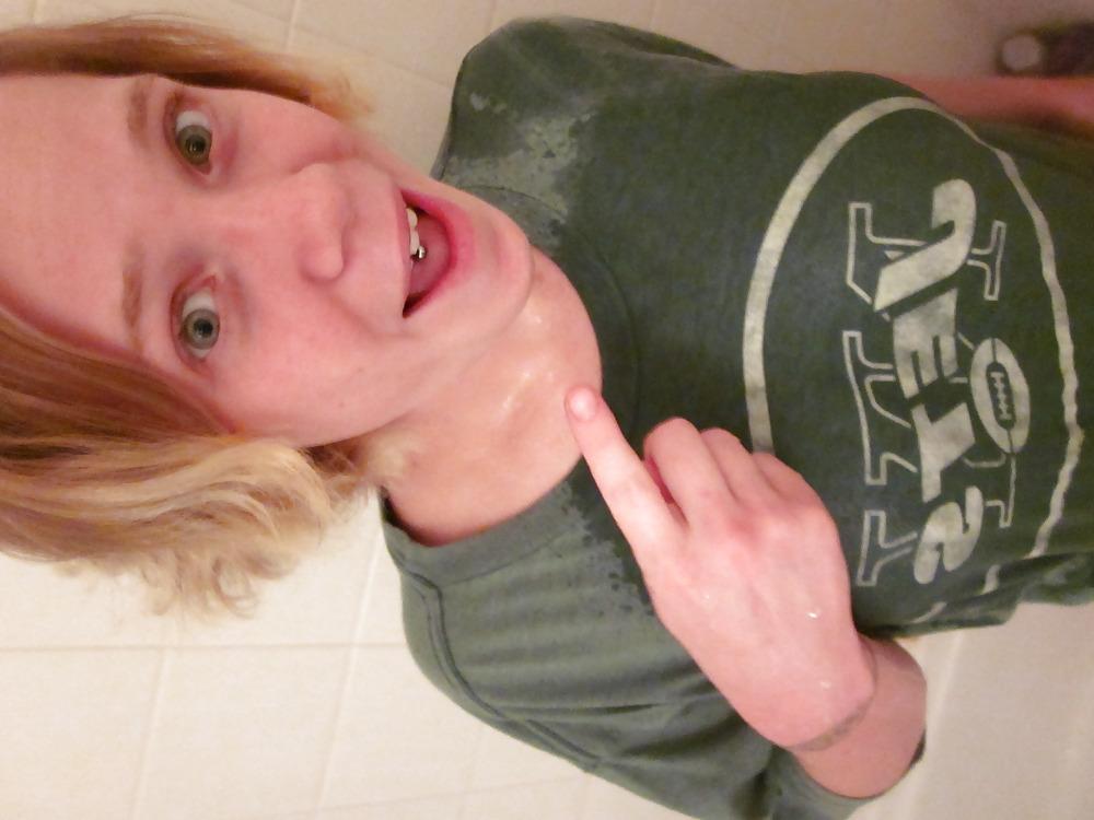 19P Baby's wet t-shirt contest in the shower