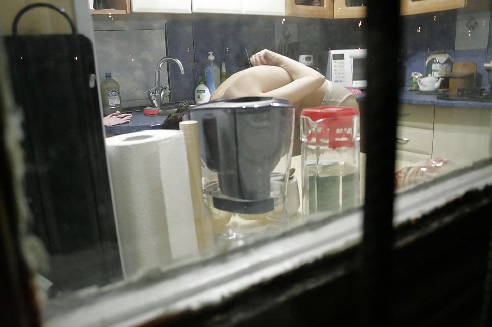 9P Spying through the window, Russia, Saint-Petersburg