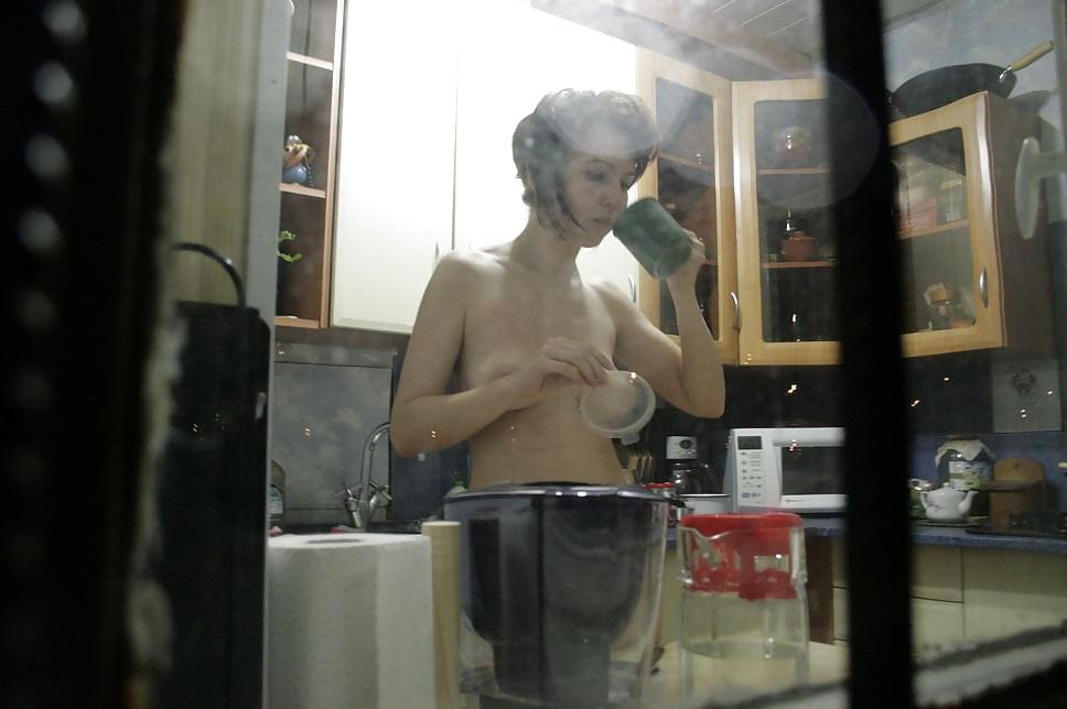 9P Spying through the window, Russia, Saint-Petersburg
