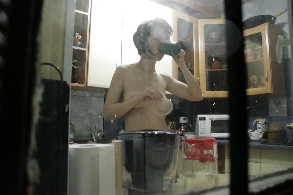 9P Spying through the window, Russia, Saint-Petersburg
