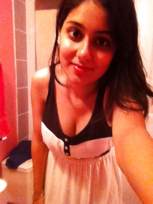 8P Innocent looking NRI desi babe