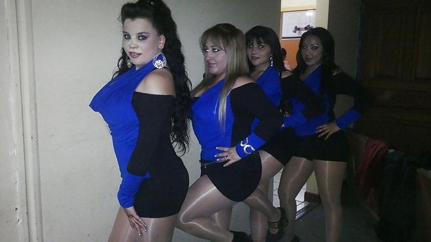25P Latinas in pantyhose