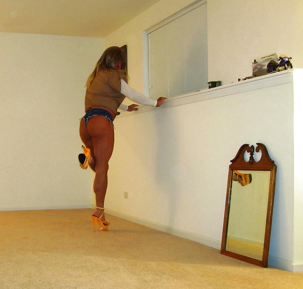 16P Raquel St.Clair in Cheeky Microshorts and High Heels