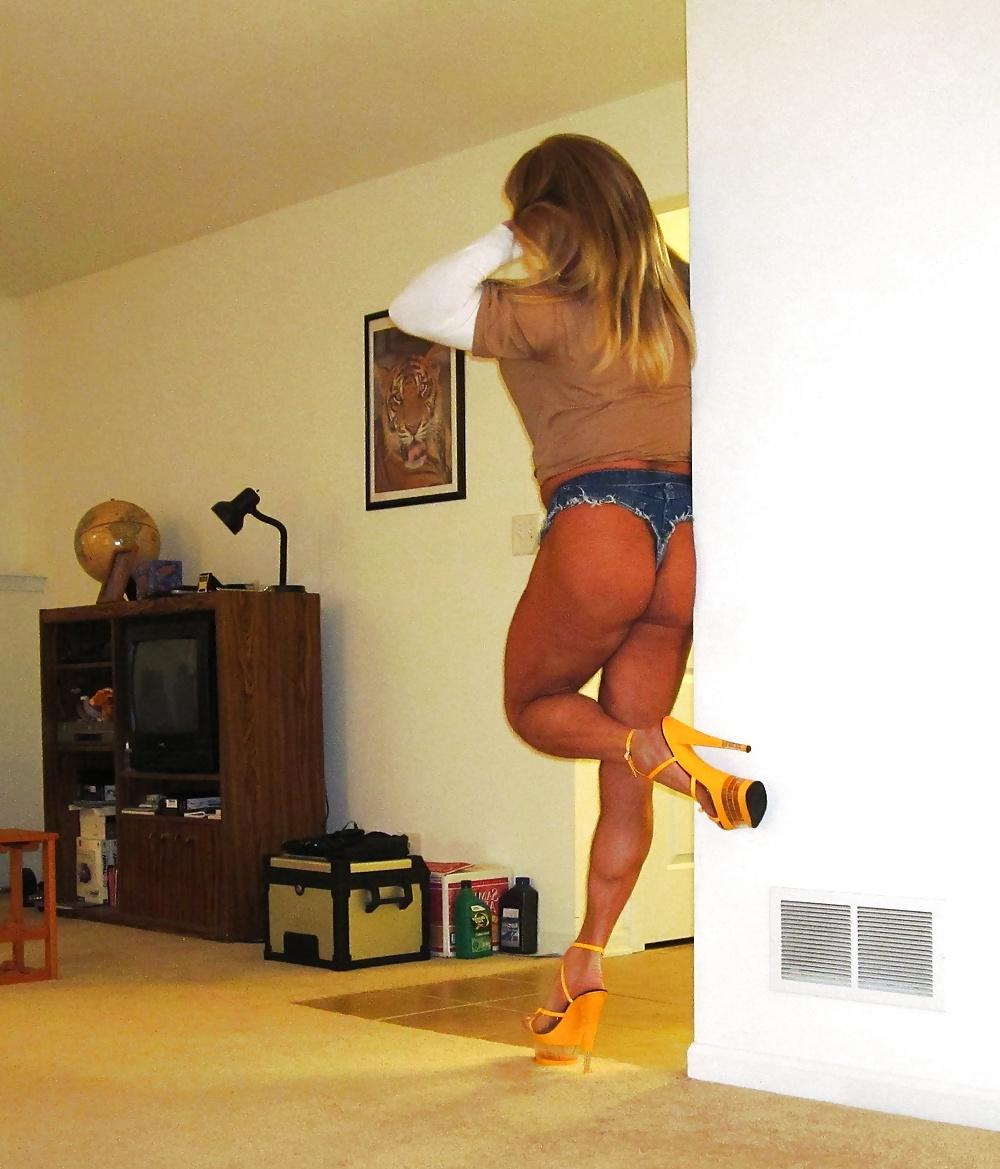 16P Raquel St.Clair in Cheeky Microshorts and High Heels