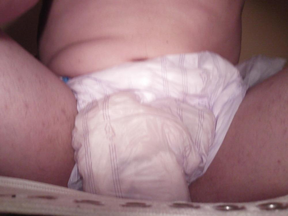 25P Fixed on Bed in Diaper 