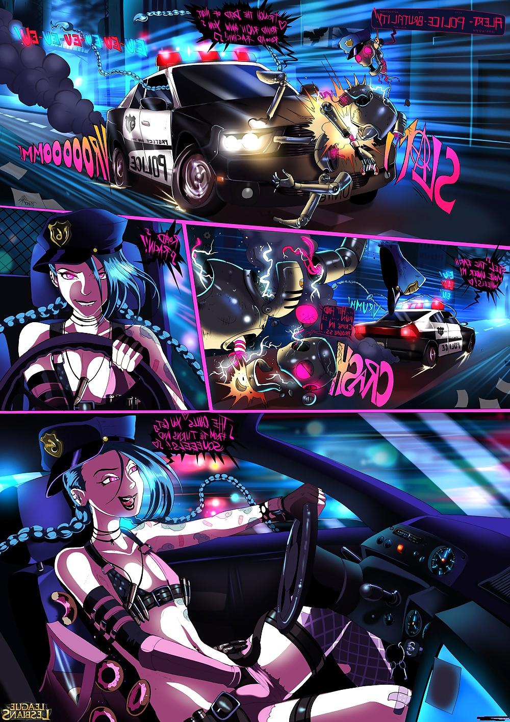 13P Cartoons XXX: Police Brutality (League of Lesbians)