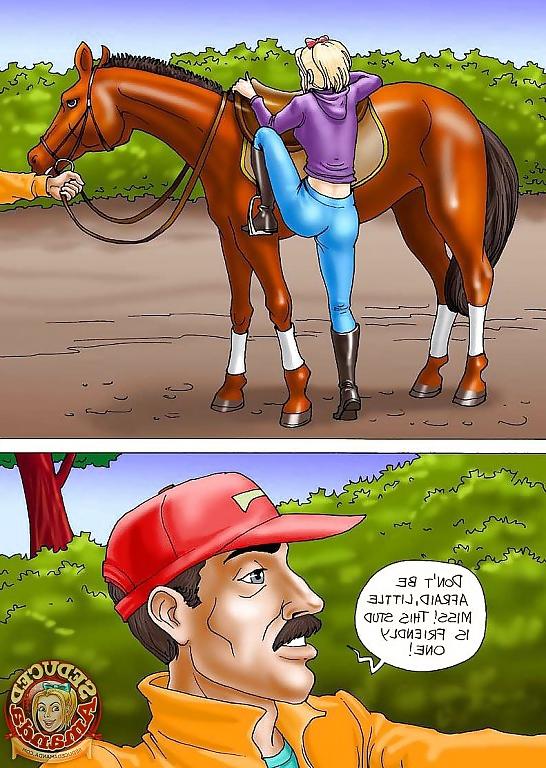 15P Seduced Amanda - Riding a Stallion