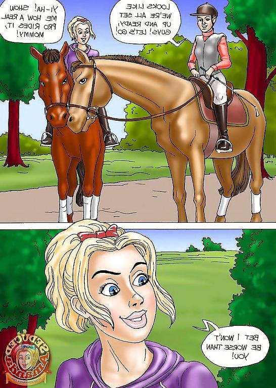 15P Seduced Amanda - Riding a Stallion