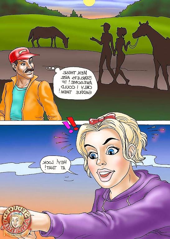 15P Seduced Amanda - Riding a Stallion