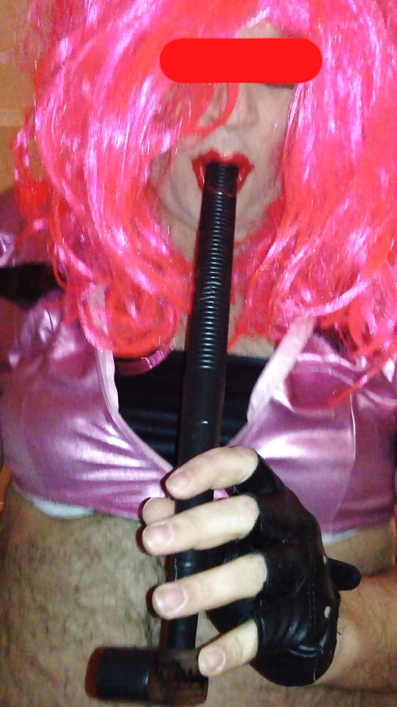 18P Cross dress police woman filthy