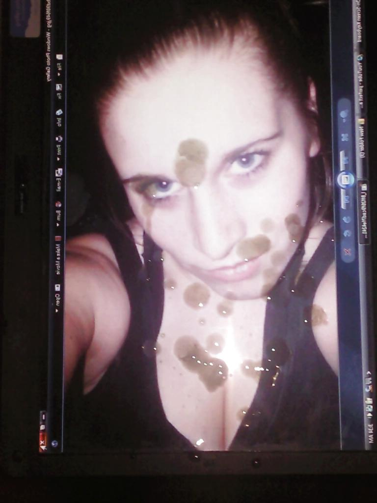 25P Cock on her face