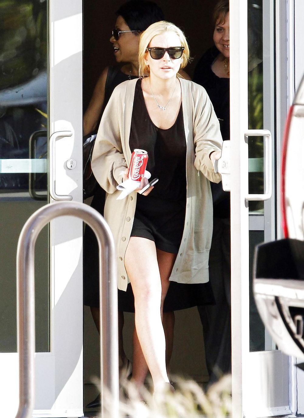 22P Lindsay Lohan see thru at the Downtown Womens Center in LA