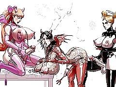 10P Horny comic toons