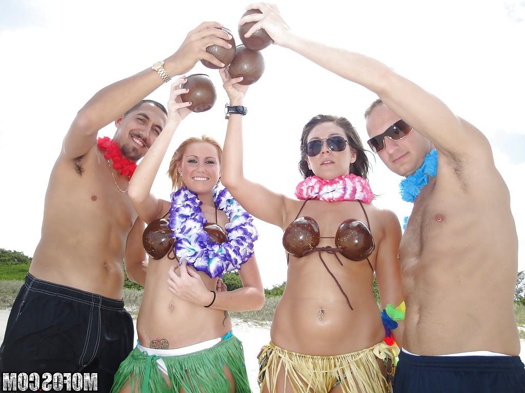 16P Tempting chicks wuth sexy bodies getting dirty at the wild pool party