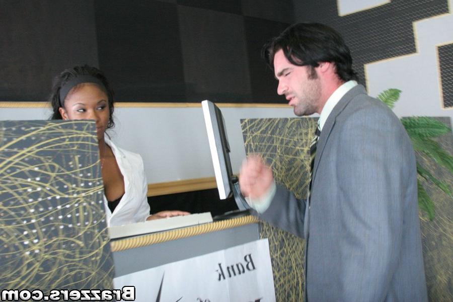 16P Sexy MILF in glasses Mikayla interviewing and fucking a new office guy
