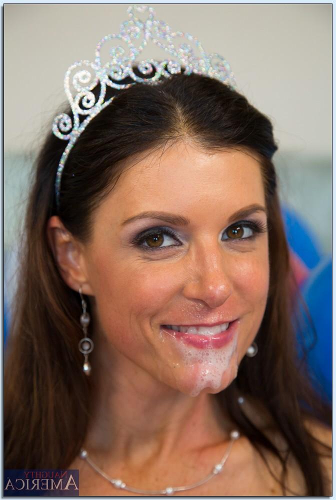 16P Lustful MILF India Summer receives a facial after hardcore fucking