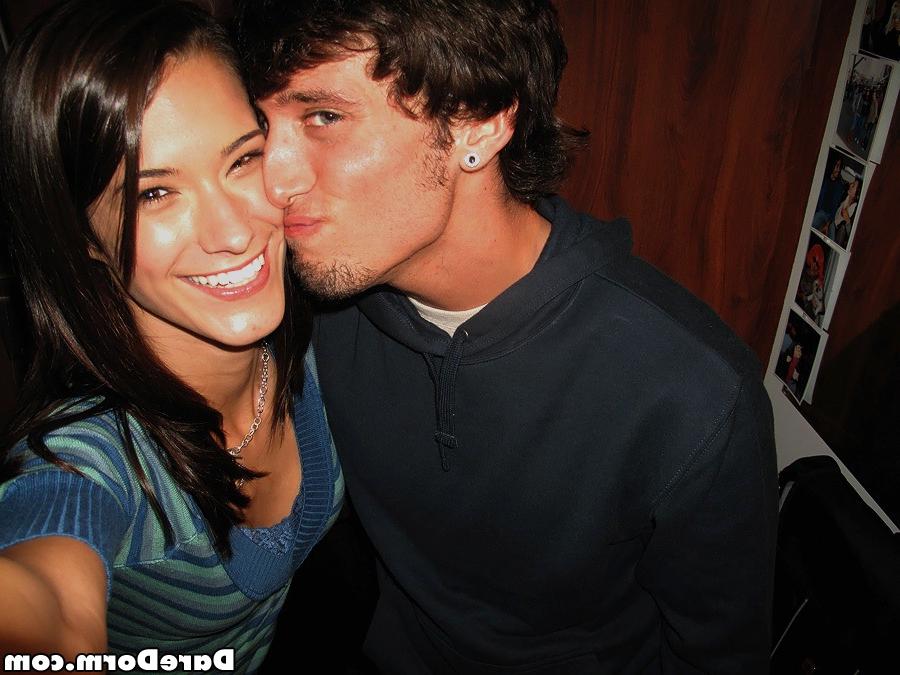 16P Four smoking hot coeds are into sensual groupsex with a lucky guy