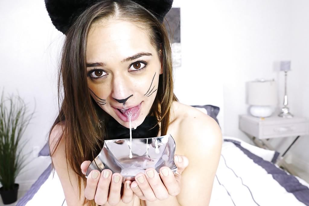 16P Cosplay clad Sara Luvv receiving hardcore interracial fucking and cumshot