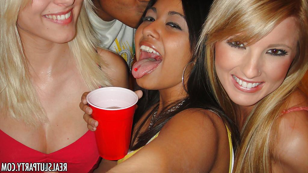 16P Teen babes Jasmine and Reena fucking at a party with cum swapping
