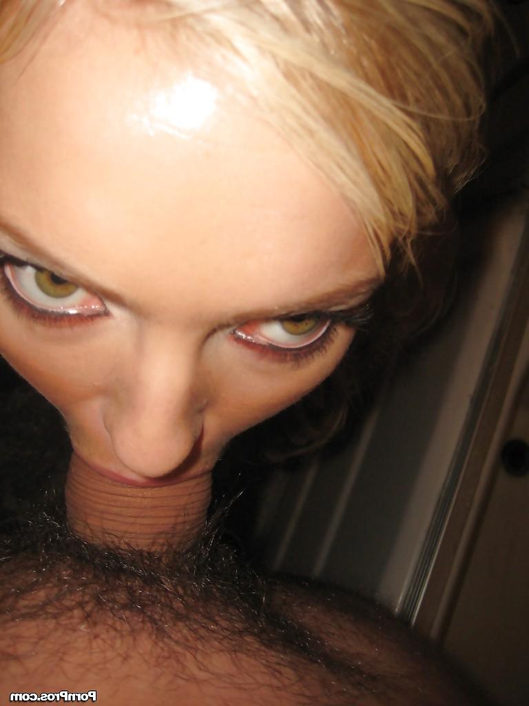16P Blonde Ally Kay deepthroats cock in POV scenes and swallows