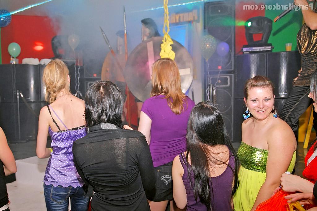 16P Slutty european amateur gals going nasty at the party with malestrippers