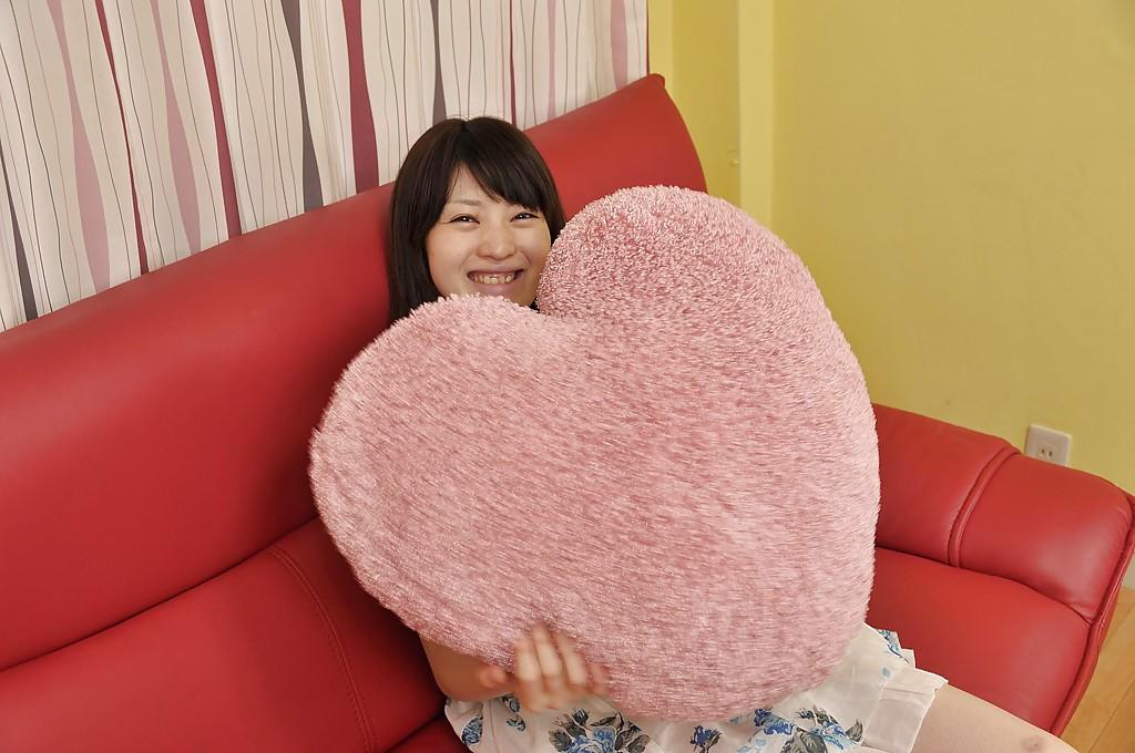 16P Frisky asian teen Aki Tajima gets involved into pussy toying action