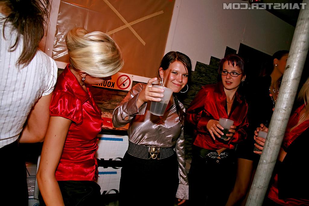 16P Voluptuous european chicks acting saucy at the drunk party