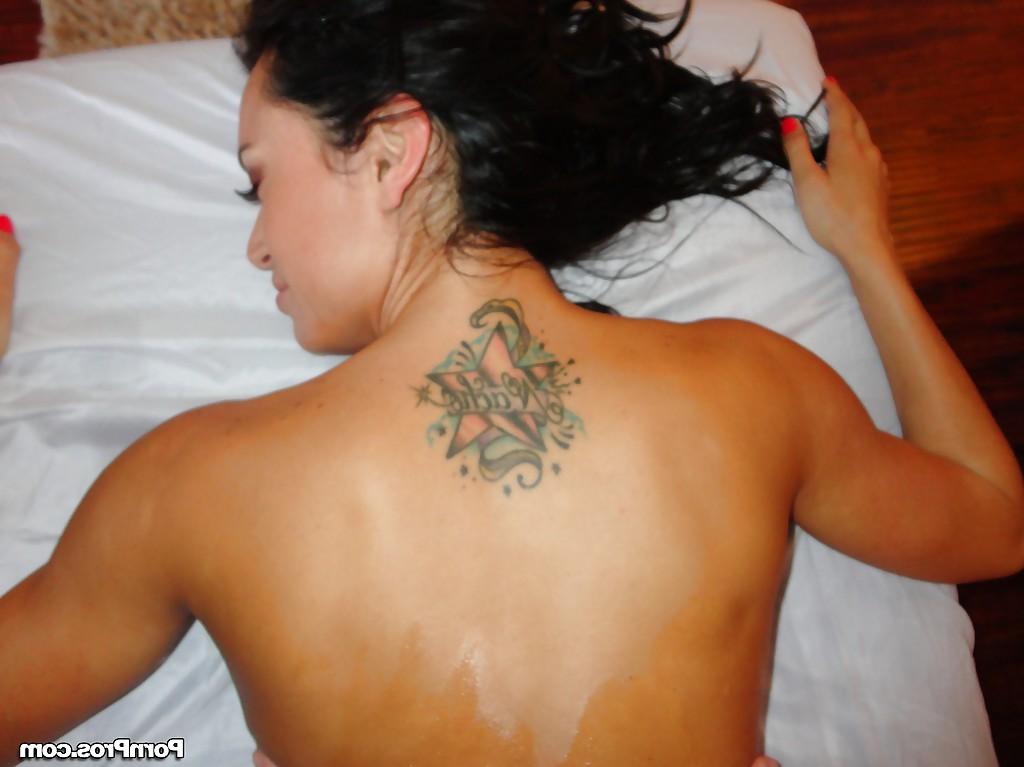 16P Sexy oiled up Franceska Jaimes gets her tight slot massaged &amp; stuffed
