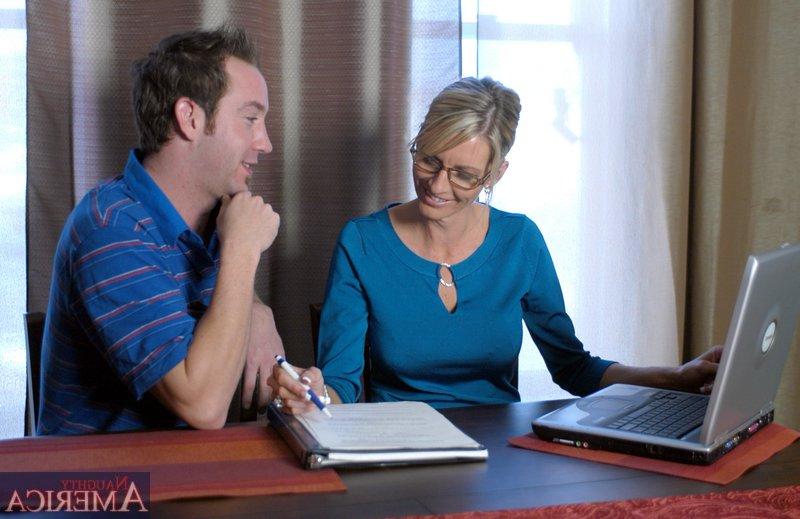 16P Big titted mature teacher Emma Starr fucking hardcore in stockings