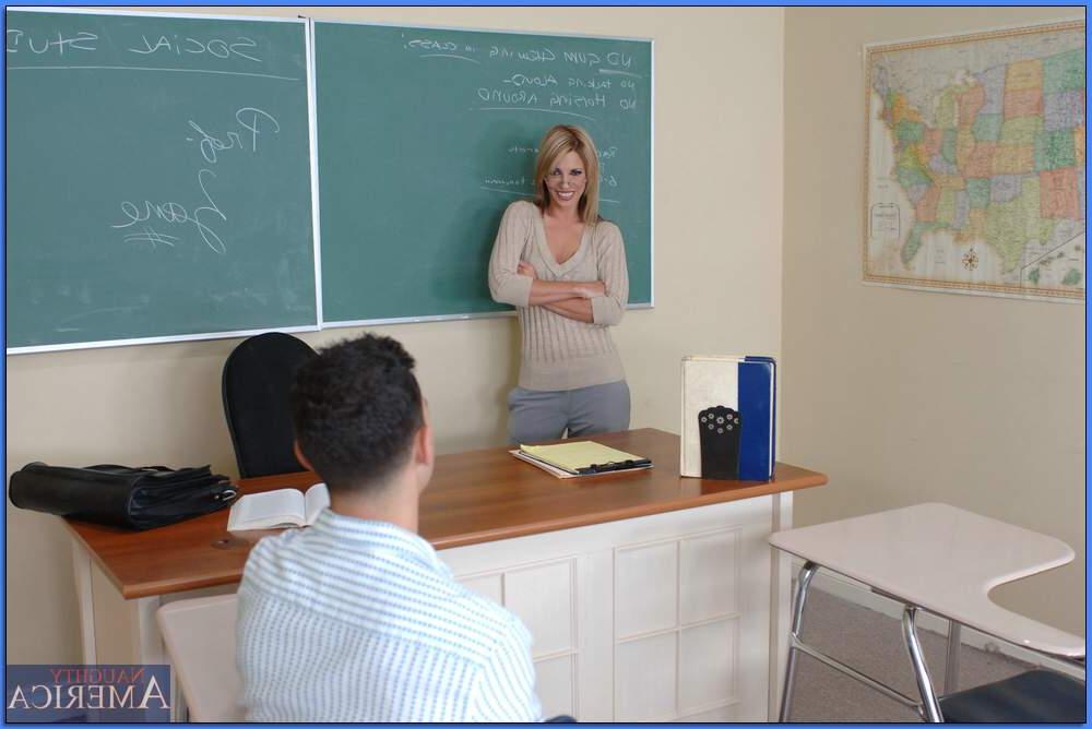 16P Stunning teacher in glasses Jaylie Zane gets her MILF pussy fucked
