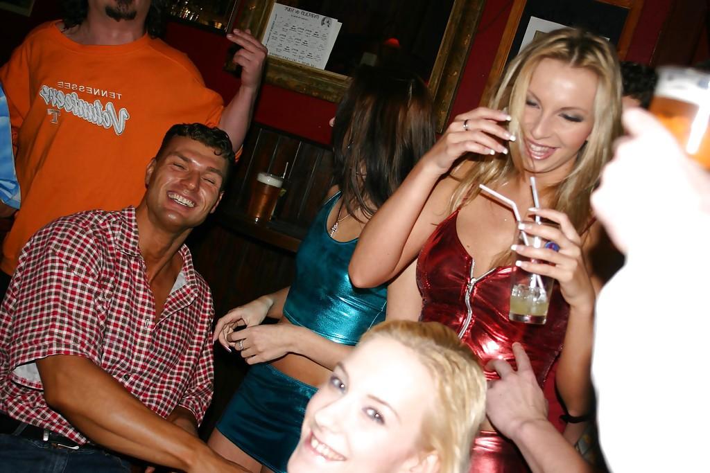 16P Drunk chicks getting feverishly pounded at the wild groupsex party