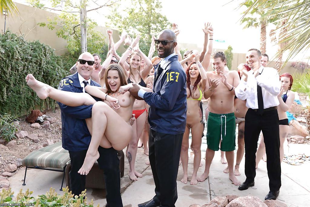 16P Wild pool party with reality chicks Dani Daniels and Monique Alexander